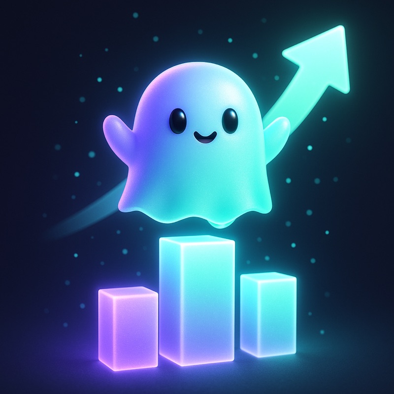 Boo triumphant atop rising glowing bars